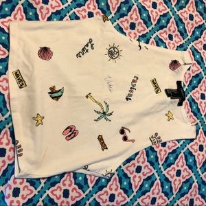 Crop top beach design